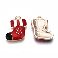 Alloy Enamel Pendants&nbsp;X-ENAM-Q442-037-RS