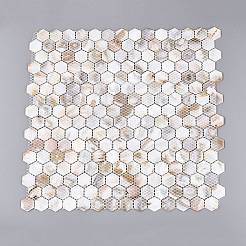 Natural Freshwater Shell Mosaic Tile Cabochons&nbsp;SHEL-Q029-04