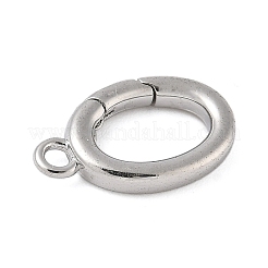 Brass Spring Gate Ring&nbsp;KK-L245-04P-01
