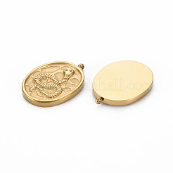 Ion Plating(IP) 304 Stainless Steel Pendant Rhinestone Settings&nbsp;STAS-N097-113LG-NR