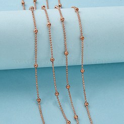 Electroplate Brass Round Ball Chains&nbsp;X-CHC-L019-71RG