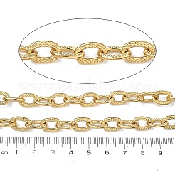 304 Stainless Steel Textured Cable Chains&nbsp;CHS-F025-11G