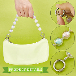 4Pcs 4 Colors Candy AB Colored Round Plastic Beaded Bag Handle&nbsp;DIY-WR0001-77