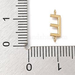 304 Stainless Steel Letter Connector Charms&nbsp;STAS-M108-01G-05