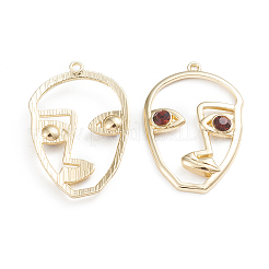 Alloy Open Back Bezel Pendants&nbsp;LS-PALLOY-I197-01G