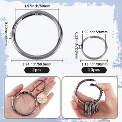 Iron Keychain Clasps&nbsp;FIND-SP0003-72B