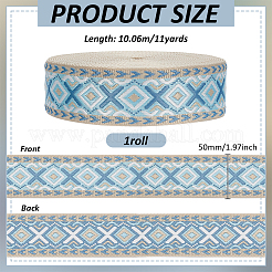 Ethnic Style Polyester Ribbon&nbsp;OCOR-WH0105-092B