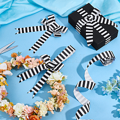 Polyester Stripe Pattern Ribbon&nbsp;OCOR-WH0078-526A-02