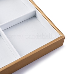 2 Row 6 Grids Removable Imitation Leather Jewelry Trays&nbsp;CON-G023-14