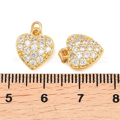 Brass Micro Pave Cubic Zirconia Pendants&nbsp;KK-F927-12E-G