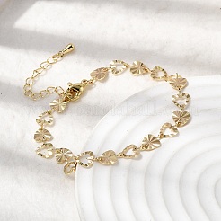 Brass Link Bracelest for Women&nbsp;BJEW-K298-05G
