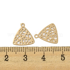 Brass Etched Metal Embellishments Charms&nbsp;KKC-D001-26KCG