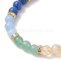 Natural & Synthetic Gemstone & Shell Pearl Beaded Stretch Bracelets for Women&nbsp;BJEW-JB12175