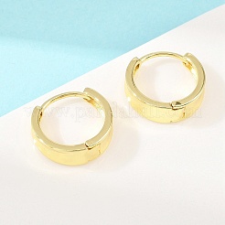Brass Hoop Earrings&nbsp;EJEW-D348-25G