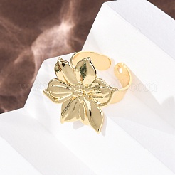 Brass Cuff Open Rings&nbsp;LS-RJEW-Z129-02G-04