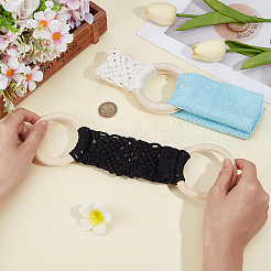 2Pcs 2 Colors Bohemian Macrame Cotton Thread Towel Holder Ring&nbsp;FIND-PH0027-84