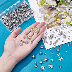 240Pcs 8 styles Stainless Steel Fancy Bead Caps&nbsp;STAS-PH0006-65