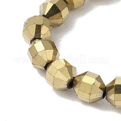Electroplated Synthetic Non-magnetic Hematite Beads Strands&nbsp;G-I364-L01
