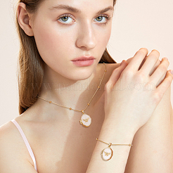 2Pcs Stainless Steel Necklaces & Bracelets Sets&nbsp;SJEW-NB00001