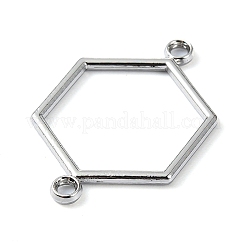Rack Plating Alloy Links Connector Charms&nbsp;PALLOY-K023-04P