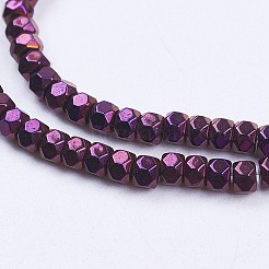 Electroplate Non-Magnetic Synthetic Hematite Beads Strands&nbsp;G-F562-S06