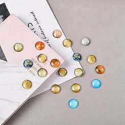 Luminous Glass Cabochons&nbsp;GLAA-SZ0001-13