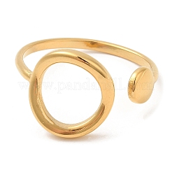 304 Stainless Steel Hollow Ring Open Cuff Rings for Women&nbsp;STAS-D085-04G