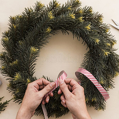 Wooden Wreath Frames for Crafts with Pre-Cut Holes&nbsp;WOOD-WH20008-14