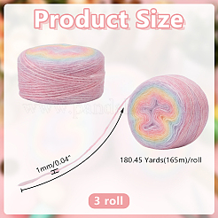 3 Skeins Mohair Wool Fiber Knitting Yarn&nbsp;YCOR-HY0001-02