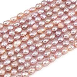 Natural Cultured Freshwater Pearl Beads Strands&nbsp;PEAR-F020-26C