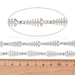 304 Stainless Steel Fishbone Link Chains&nbsp;SA-CBAE0F2-02P