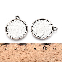 Tibetan Style Alloy Pendant Cabochon Settings&nbsp;LS-PALLOY-N178-13AS-F