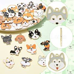 40Pcs 20 Styles Alloy Enamel Pendants&nbsp;ENAM-FS0004-54
