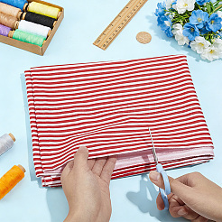 Cotton Fabric with Strip Pattern&nbsp;DIY-PH0037-96C