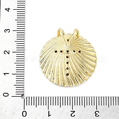 Brass Micro Pave Cubic Zirconia Pendants&nbsp;KK-S510-34G-02
