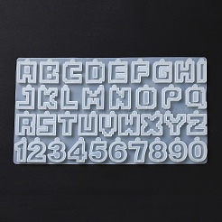 Letter & Number DIY Silicone Pendant Molds&nbsp;DIY-F139-01