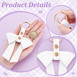 3Pcs Bowknot PU Leather Keychains&nbsp;KEYC-NB0001-82
