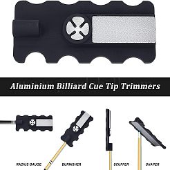 2Pcs 2 Style Billiard Cue Tip Trimmers&nbsp;AJEW-OC0003-07