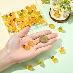40Pcs 8 Styles Resin Duck Miniature Model&nbsp;AJEW-CJ0001-82