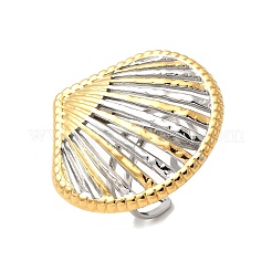 304 Stainless Steel Cuff Rings for Women&nbsp;RJEW-F193-03GP