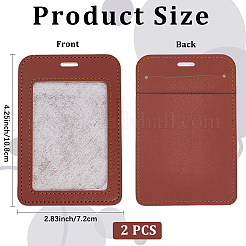 PVC Plastic ID Name Card Holder&nbsp;AJEW-WH20006-351A-03