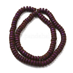 Electroplated Natural Lava Rock Beads Strands&nbsp;G-Q1009-F01-01D
