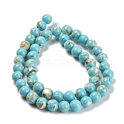 Assembled Synthetic Stone and Trochus Shell Beads Strands&nbsp;X-G-B128-08C-06