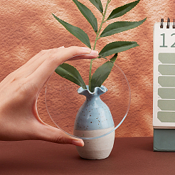 2Pcs Transparent Acrylic Display Decorations&nbsp;DJEW-CN0001-51