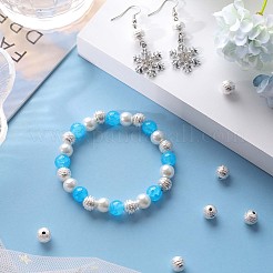 100Pcs Textured Round Brass Beads&nbsp;KK-SC0003-39