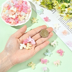 160Pcs 4 Styles Opaque Acrylic European Beads&nbsp;OACR-YW0004-47