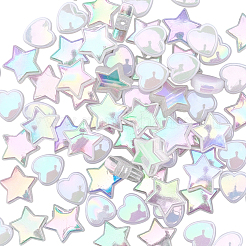 100Pcs 2 Styles  Transparent Acrylic Beads&nbsp;OACR-SC0002-41B