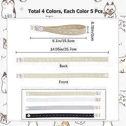 20Pcs 4 Colors TPU Elastic Binding Straps&nbsp;FIND-GF0004-19