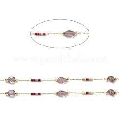 304 Stainless Steel Handmade Beaded Chains&nbsp;CHS-C009-10A-G