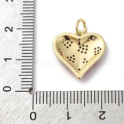 Brass Micro Pave Cubic Zirconia with Enamel Pendants&nbsp;KK-Q098-21G-B